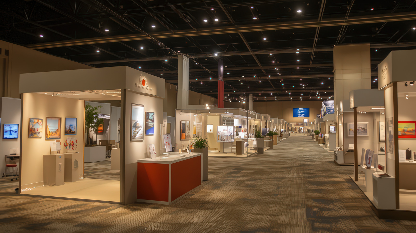 Media cetak event dan pameran bisnis seperti banner, backdrop booth, dan signage promosi