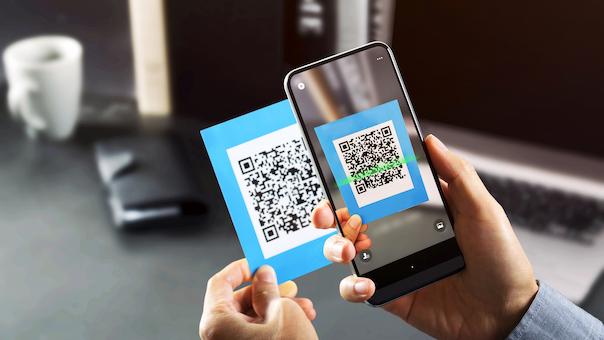 Contoh stiker QR prokes dan promo hasil digital printing